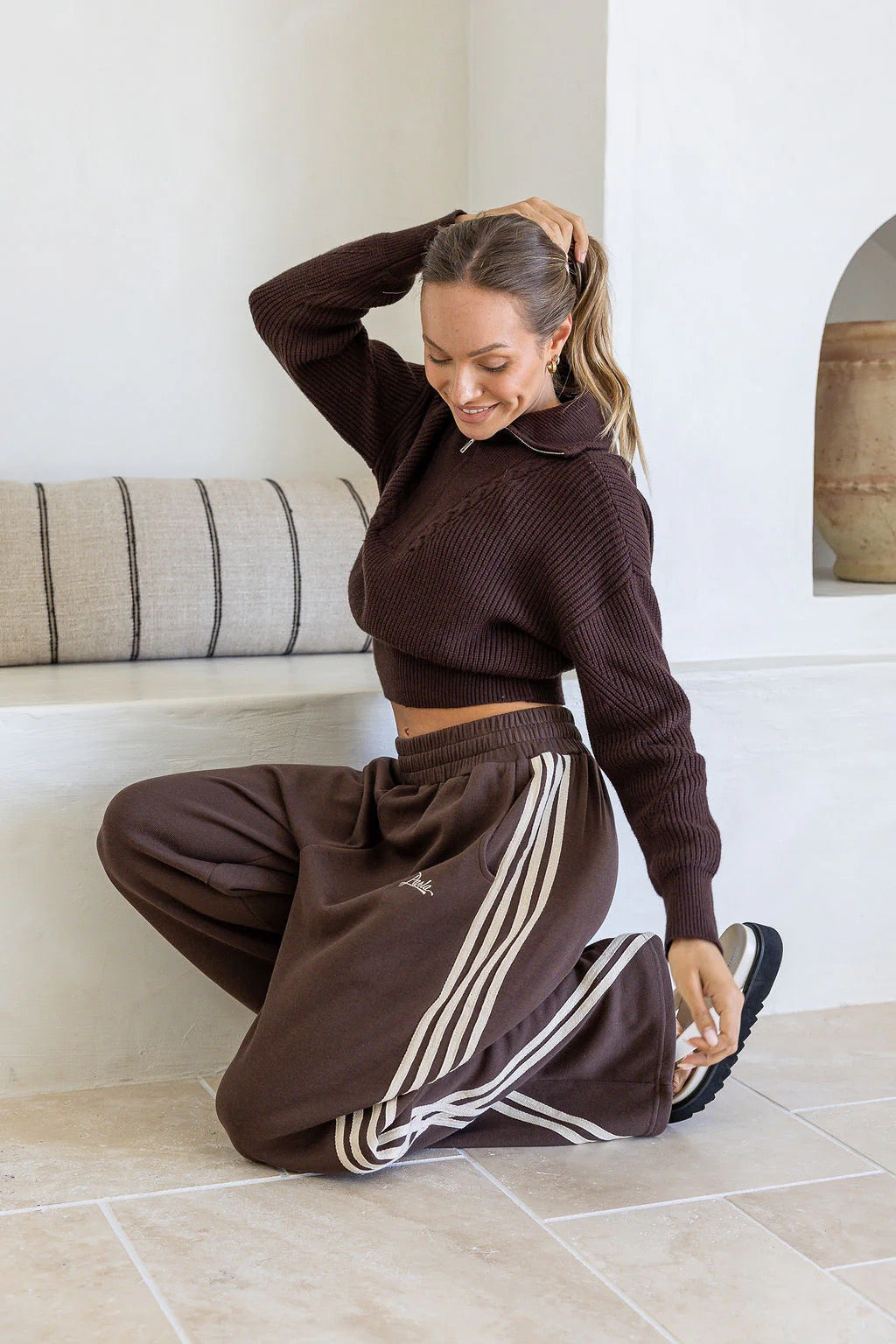 Parla Barrel Track Pant - Coco