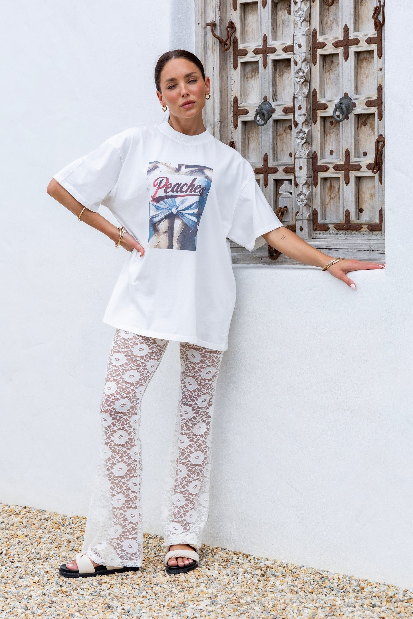 Dolce Lace Pants - Cream