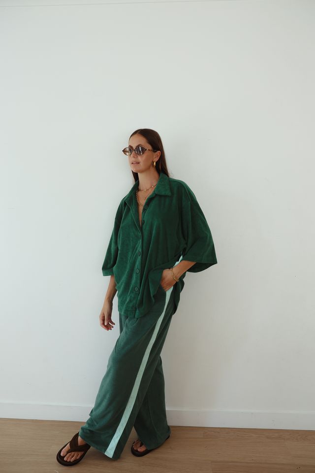Lucky Day Terry Pant - Jade
