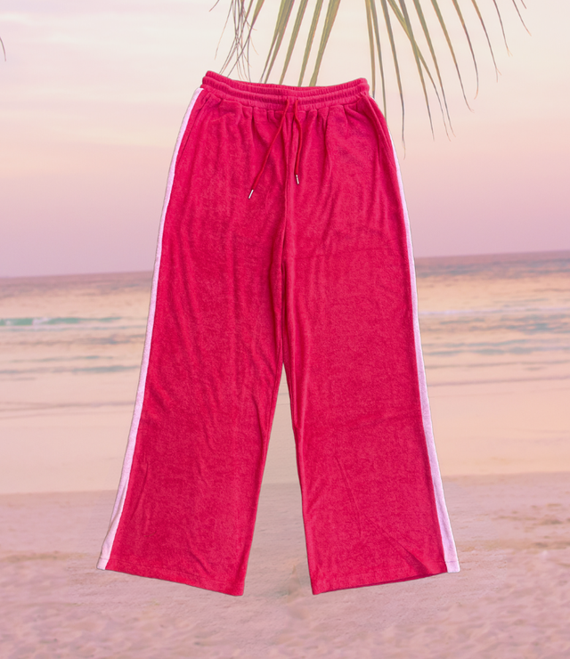 Lucky Day Terry Pant - Red