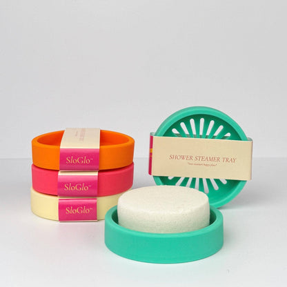 Silicone Shower Steamer Tray / Holder: Bright pink