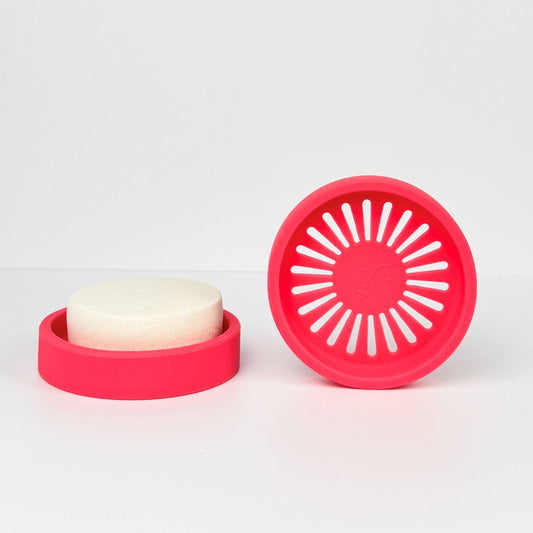 Silicone Shower Steamer Tray / Holder: Bright pink