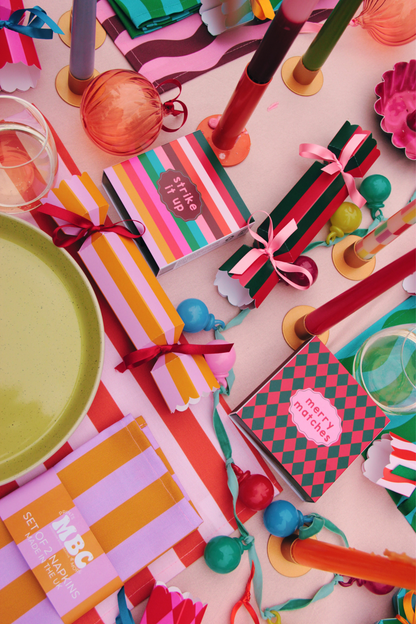 Orange and Blush Pattern Napkins