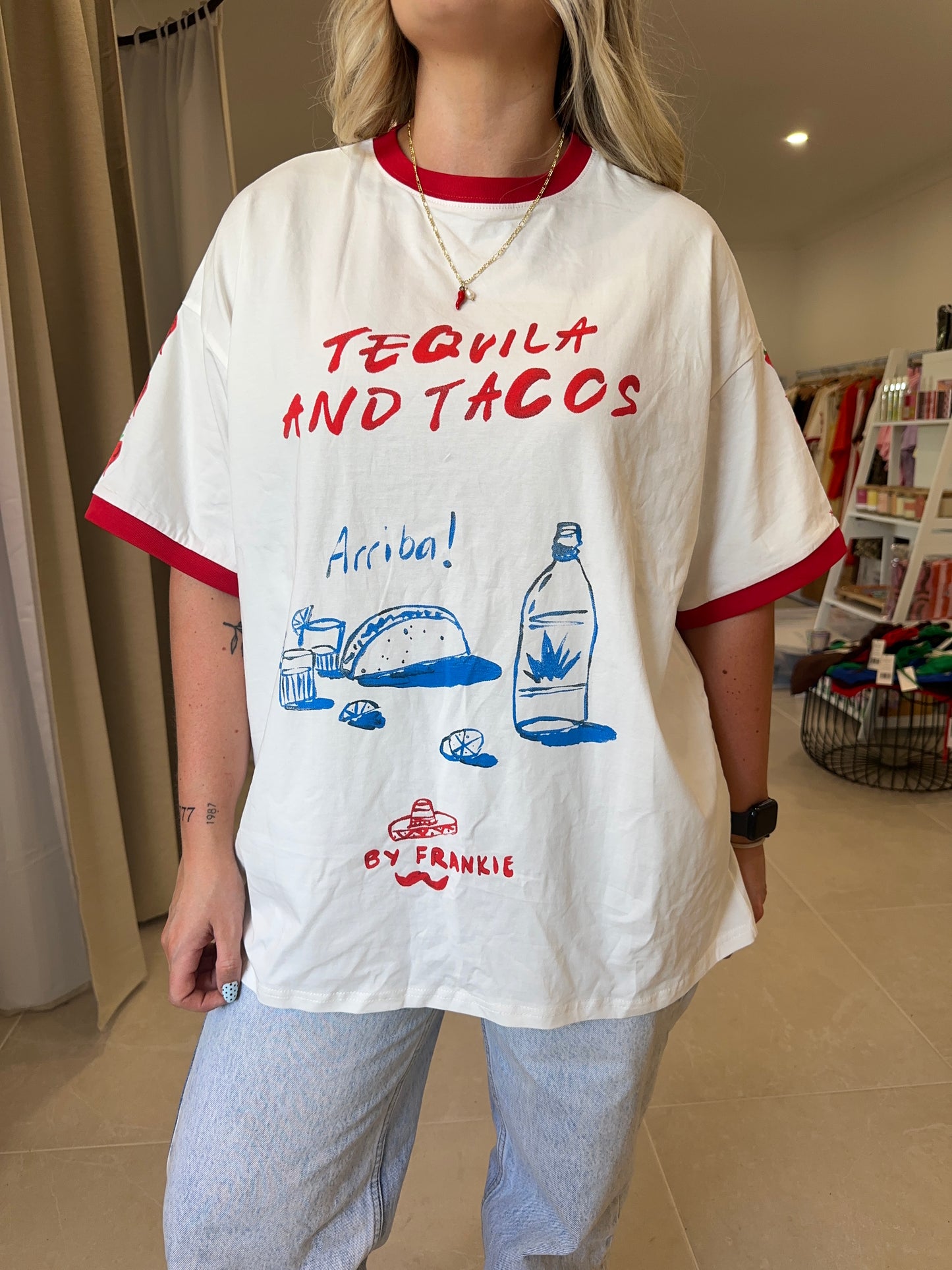 Tequila & Tacos Tee - White