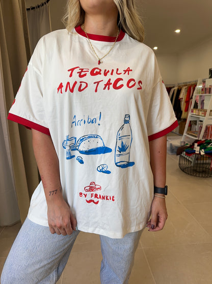 Tequila & Tacos Tee - White