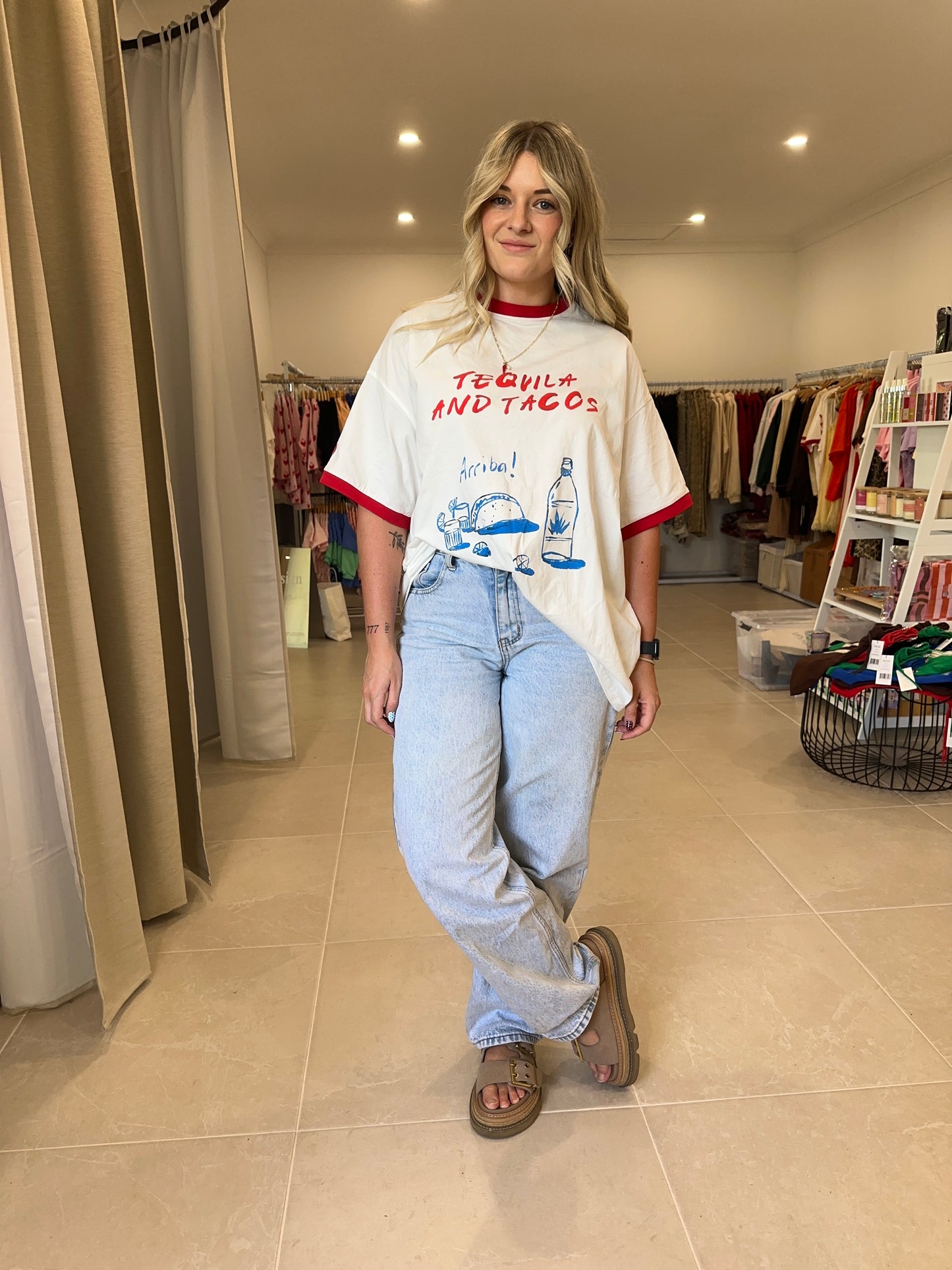 Tequila & Tacos Tee - White