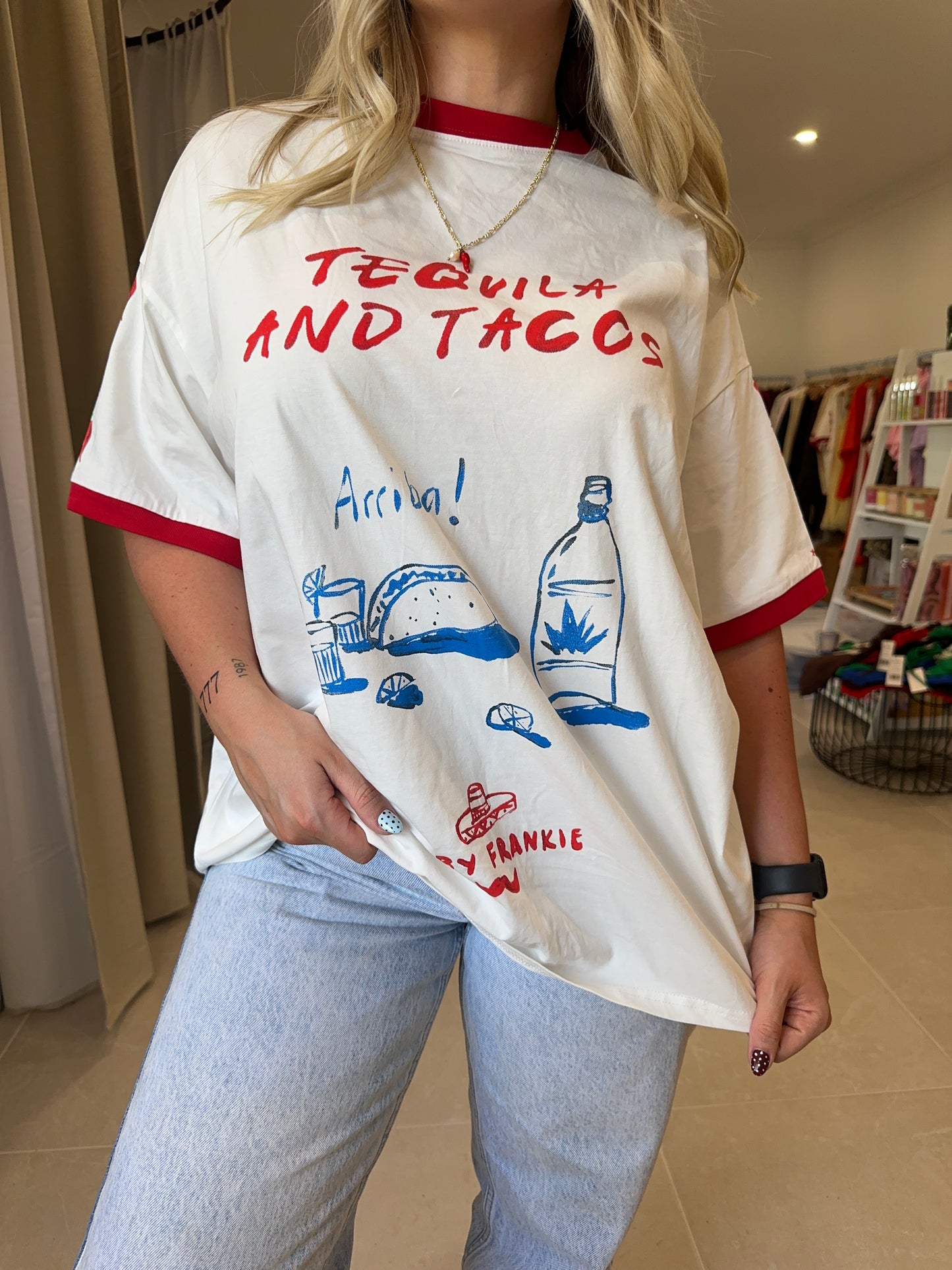 Tequila & Tacos Tee - White