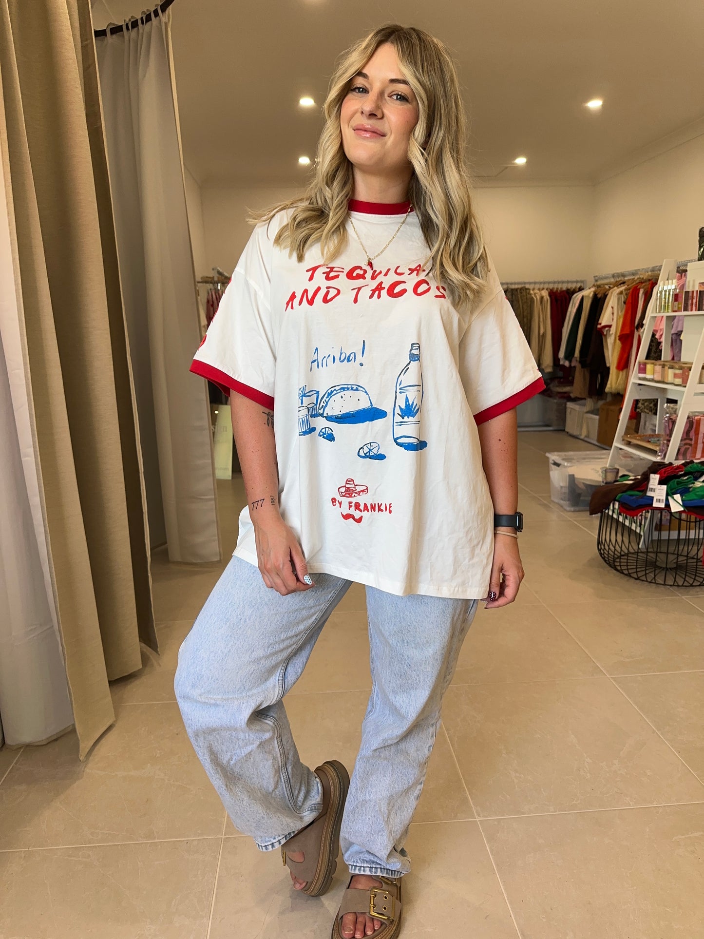 Tequila & Tacos Tee - White