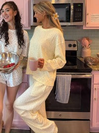 Lemon Floral Pajama Long Sleeve