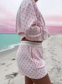 Hearts Pajama Shorts