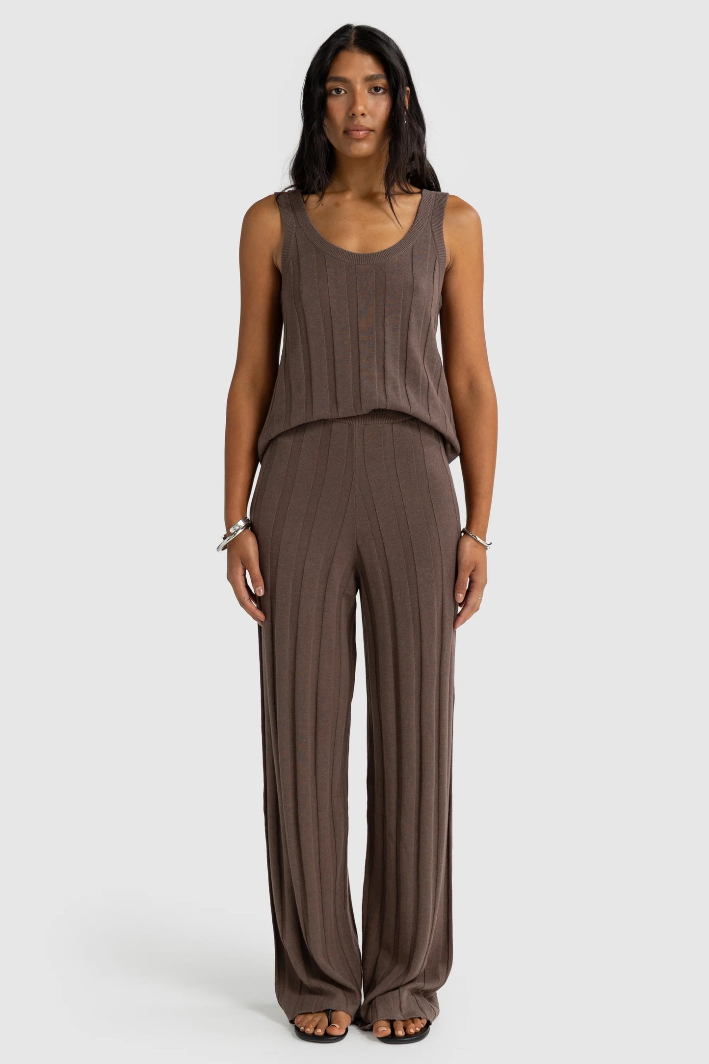 Amara Knit Pants - Espresso