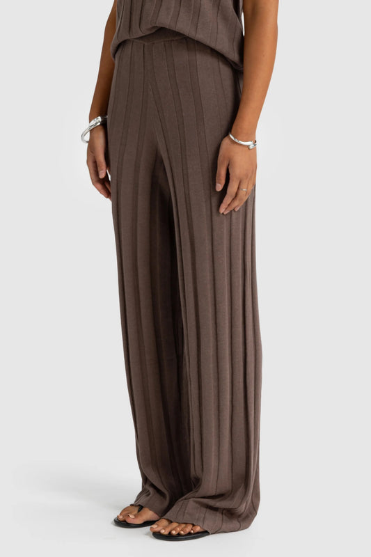 Amara Knit Pants - Espresso