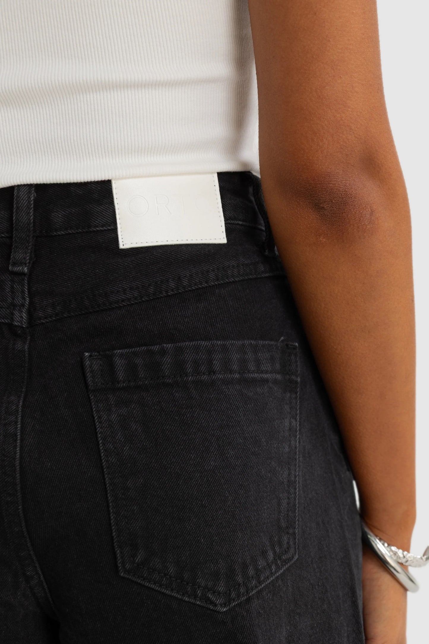 Willow Denim Wide Leg Jeans - Washed Black