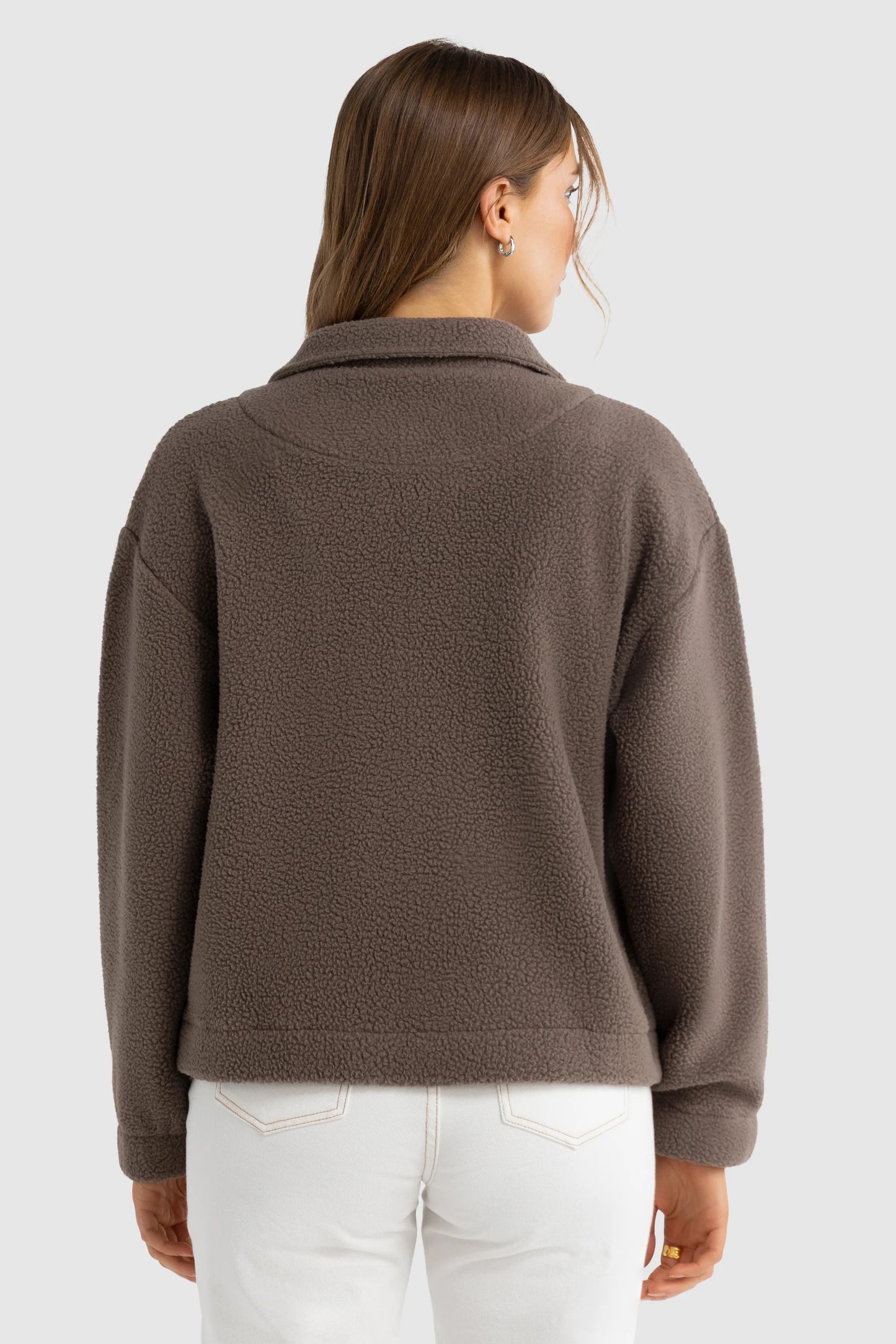 Georgia Sherpa Jacket - Espresso
