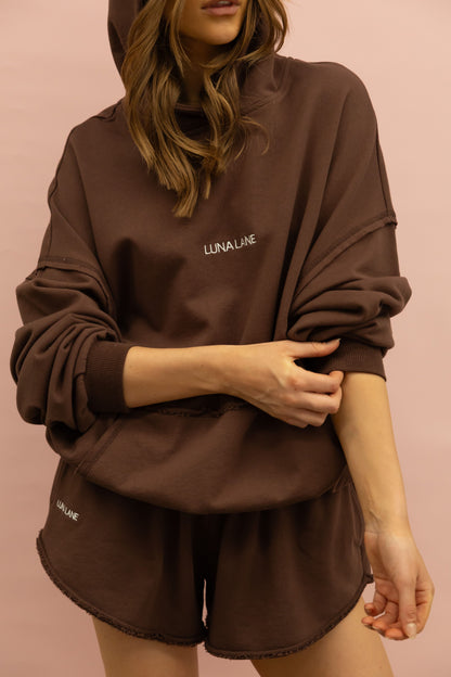 The Minty Hoodie - Chocolate