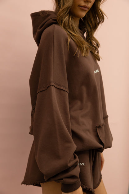 The Minty Hoodie - Chocolate