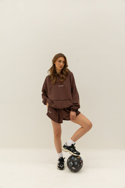 The Minty Hoodie - Chocolate