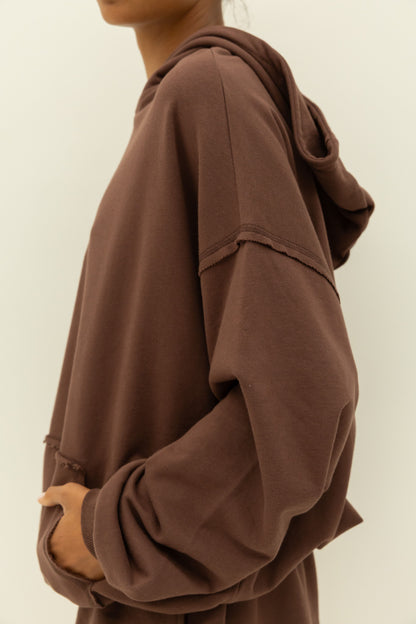 The Minty Hoodie - Chocolate