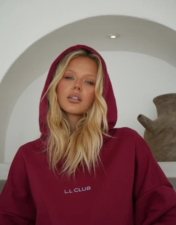 The Club Hoodie - Cherry