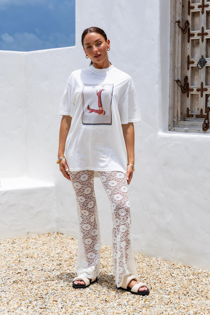 Dolce Lace Pants - Cream