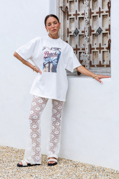 Dolce Lace Pants - Cream