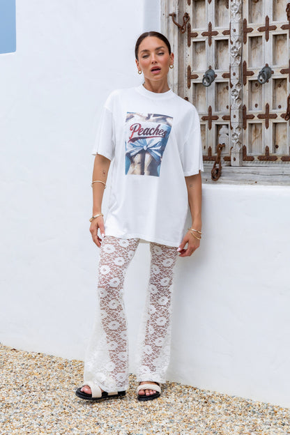 Dolce Lace Pants - Cream