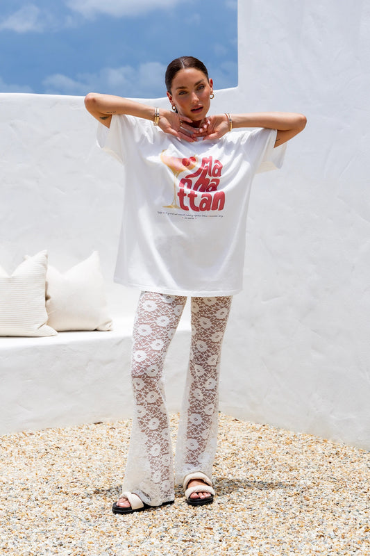 Dolce Lace Pants - Cream