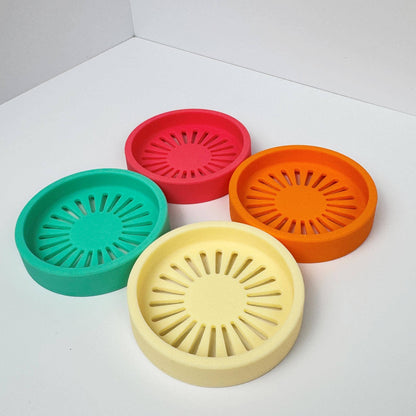 Silicone Shower Steamer Tray / Holder: Turquoise