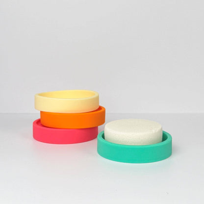 Silicone Shower Steamer Tray / Holder: Bright pink