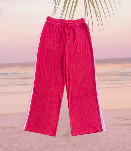 Lucky Day Terry Pant - Red