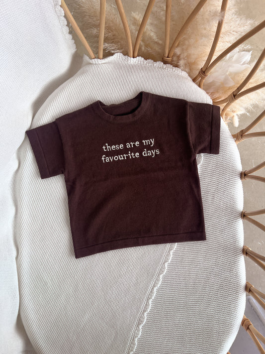 Favourite Days Tee - Espresso