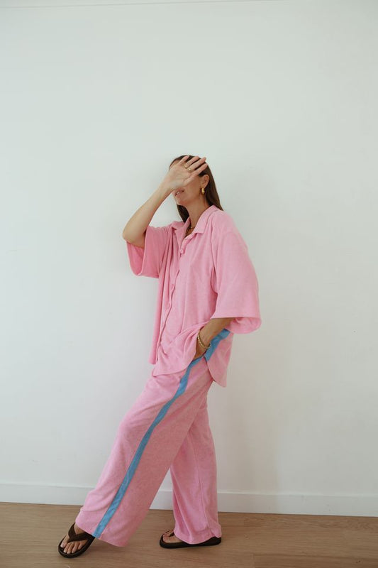 Lucky Day Terry Pant - Pink